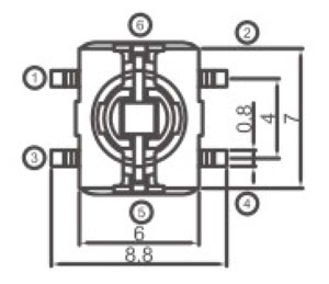 防水帶燈輕觸開關R2998L結(jié)構(gòu)圖